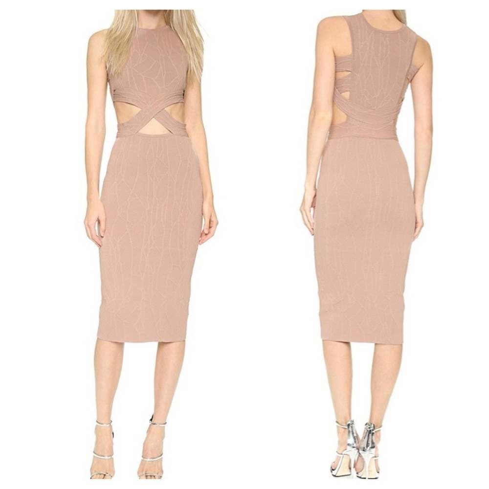Jonathan Simkhai • XS • Cutout Midsection Fitted Dress